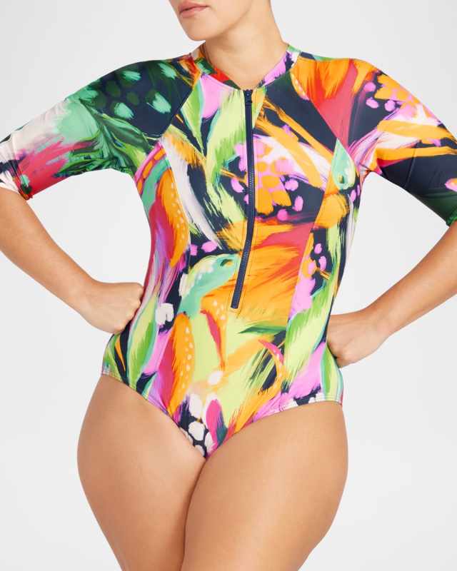Chelona Rashguard One-Piece Swimsuit